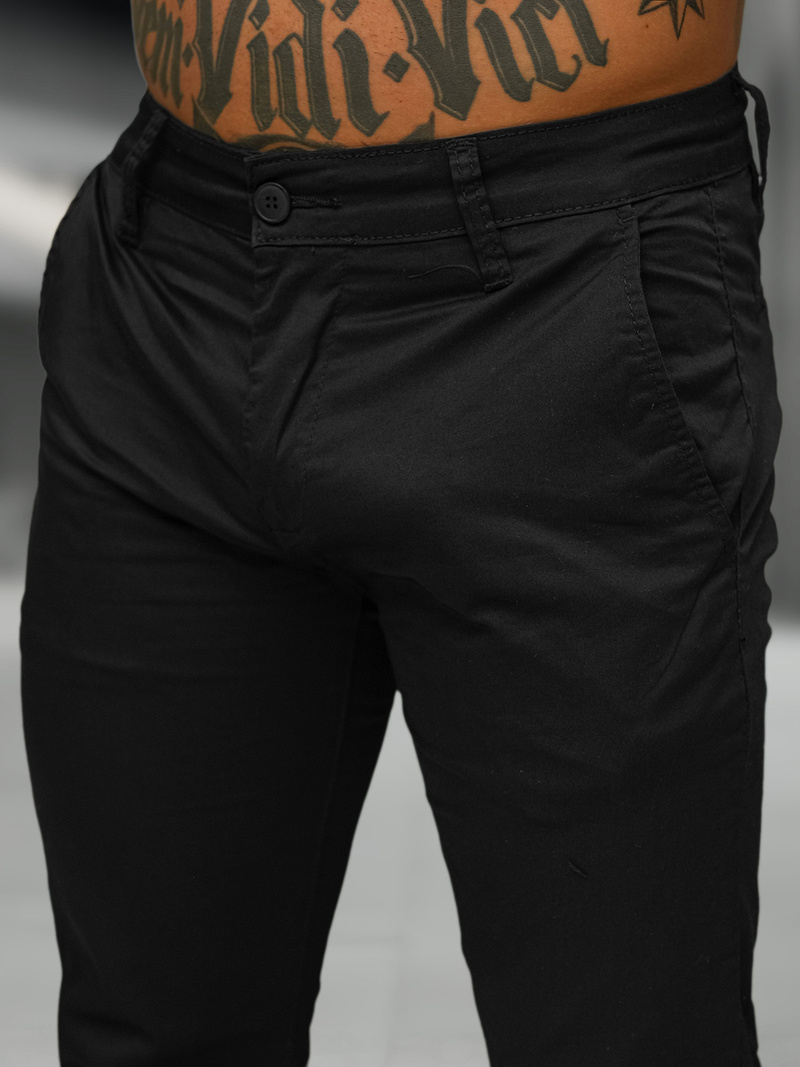 Pantalón de hombre negras OZONEE BL/SK222/1