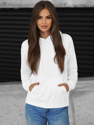 Sudadera de mujer blanca OZONEE JS/W02Z