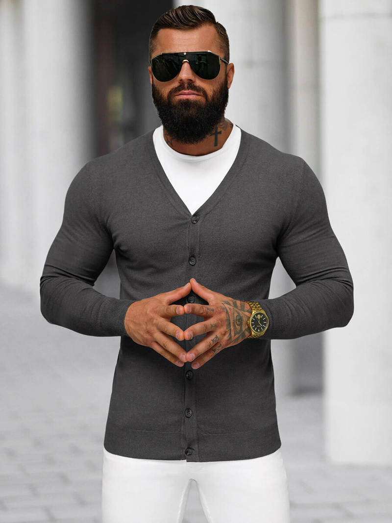 Jersey de hombre grafito OZONEE NB/MM6006/3Z