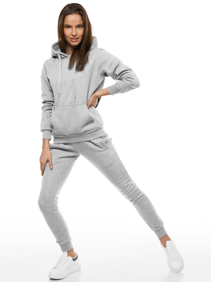 Pantalón de chándal para mujer gris OZONEE JS/CK01