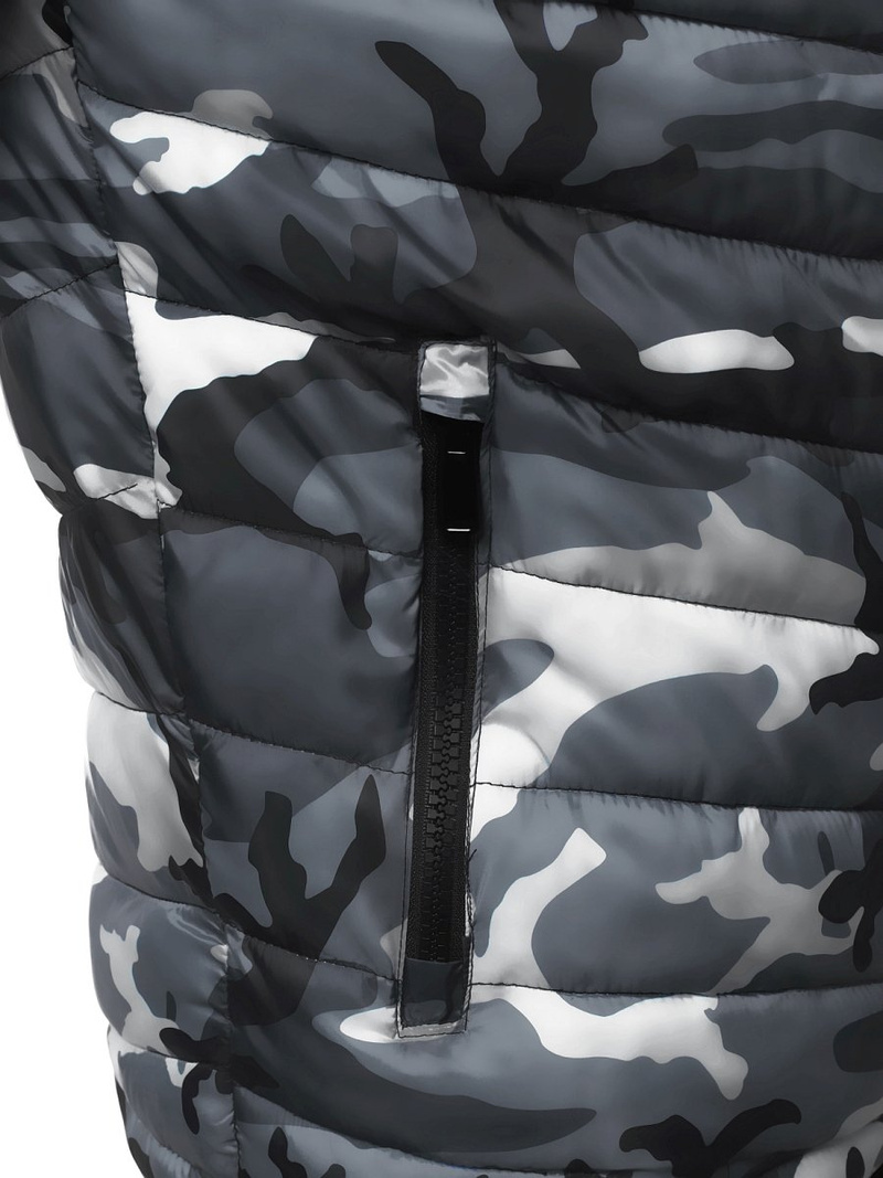 Chaqueta de hombre gris-camuflaje OZONEE JS/SM80Z