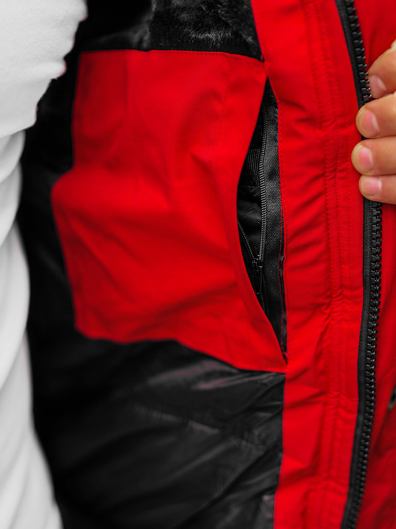 Chaqueta de hombre roja OZONEE O/M798