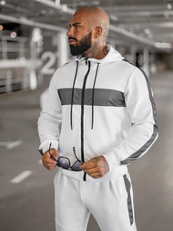 Chándal de hombre blanco OZONEE JS/8C8115/1Z