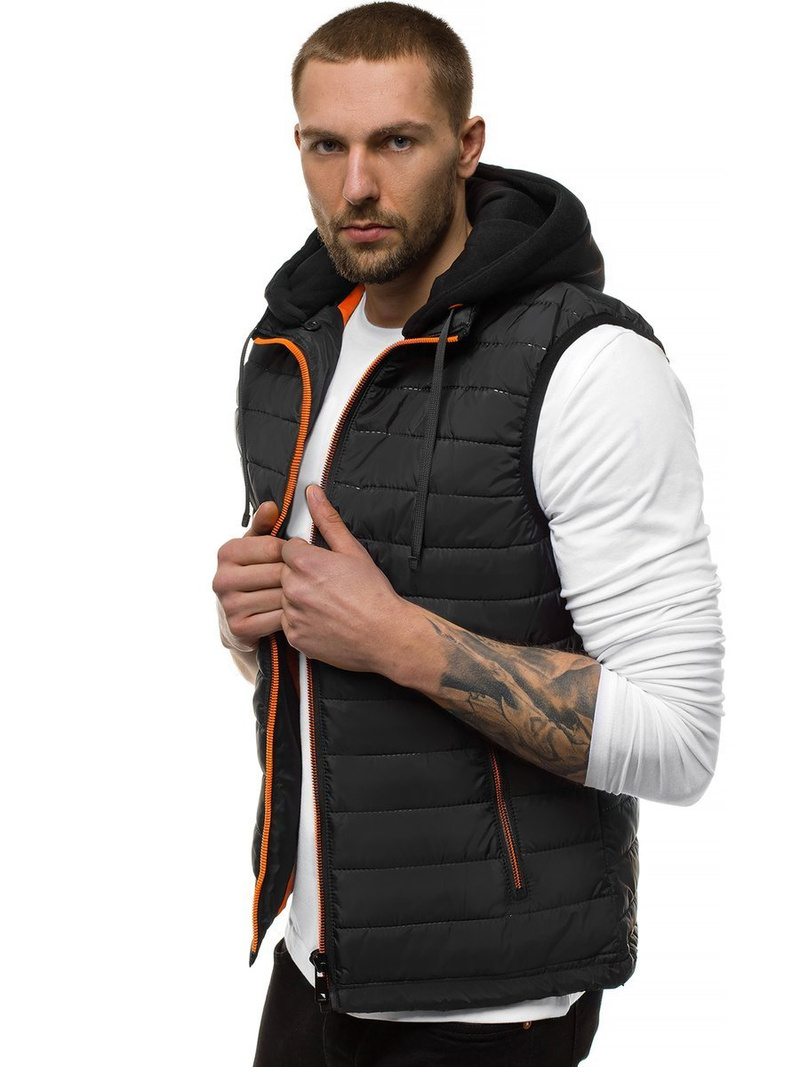 Chaleco de hombre negra OZONEE N/6102Z