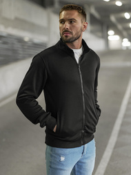 Sudadera de hombre negra OZONEE JS/2002Z