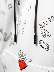 Sudadera de hombre blanca OZONEE JS/8B1223/1