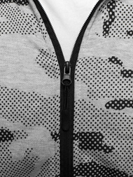 Sudadera de hombre gris OZONEE JS/DD131Z