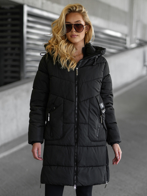 Chaqueta de mujer en negra OZONEE JS/16M9302/392
