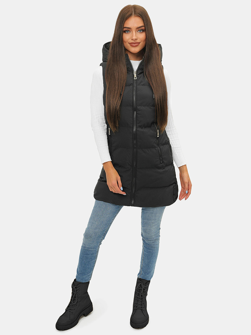 Chaleco de mujer negro OZONEE N/7046