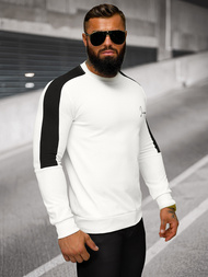 Sudadera de hombre blanca OZONEE O/P2033