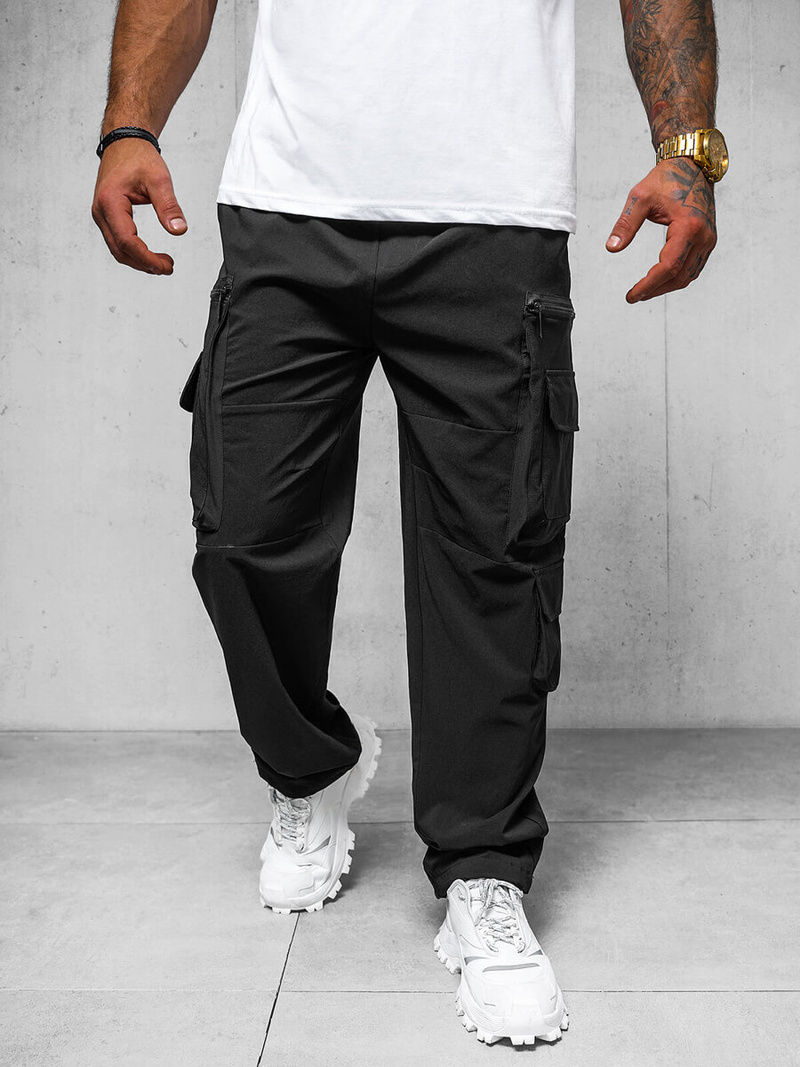Pantalón de hombre negros OZONEE O/PS5526