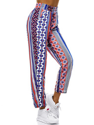 Pantalones de mujer azul/naranja OZONEE JS/1017/B69