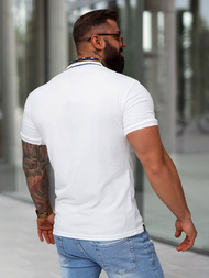 Polo de hombre blanca OZONEE O/QQ921