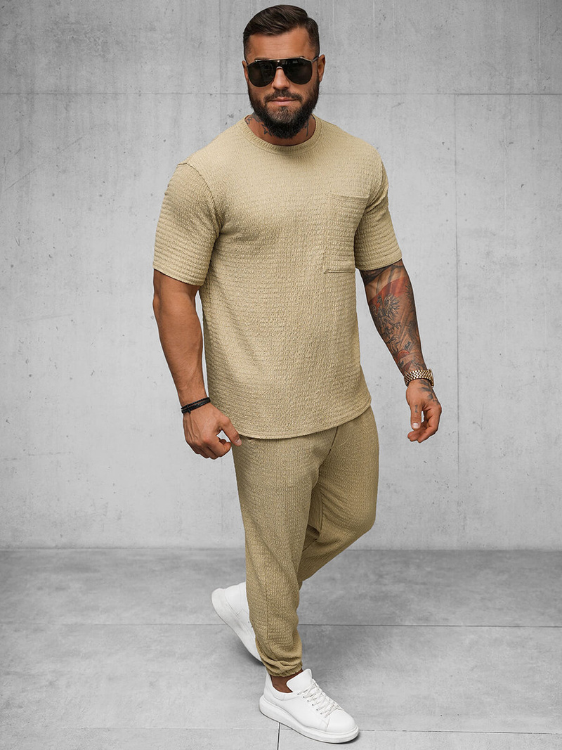 Camiseta de hombre camel OZONEE O/Y960T