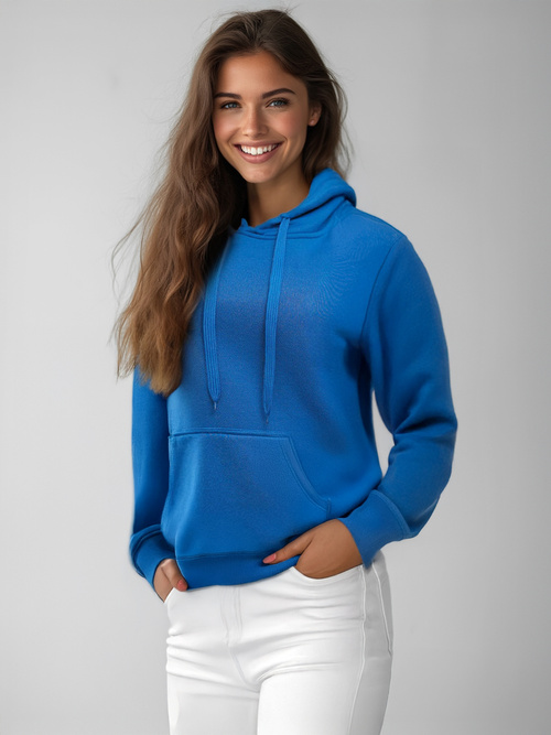 Sudadera de mujer azul claro OZONEE JS/W02Z