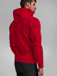 Sudadera de hombre rojo oscuro OZONEE JS/2009Z