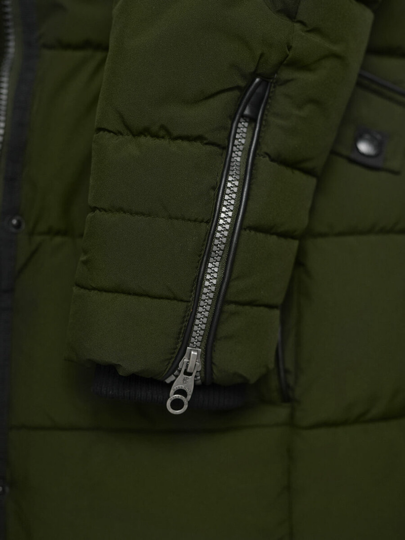 Chaqueta de mujer caqui OZONEE O/W377Z