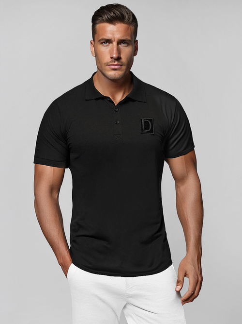 Polo de hombre negro OZONEE NB/MT3105Z