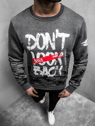 OZONEE JS/DD219Z Sudadera de hombre grafito