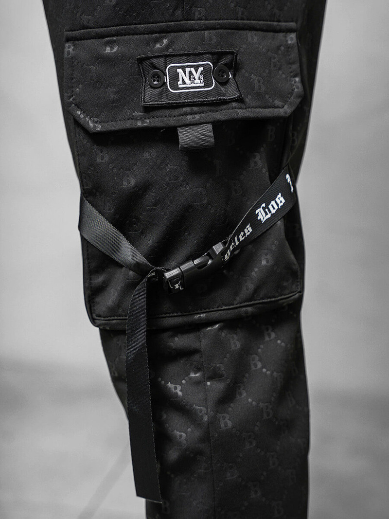 Pantalón de chándal de hombre negras OZONEE O/PS6021