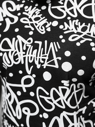 Camiseta de hombre negra OZONEE JS/8T1216/3