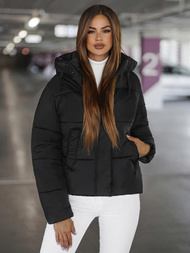 Chaqueta de mujer negra OZONEE JS/16M9188/392Z
