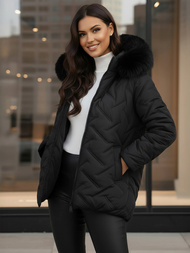 Chaqueta de mujer negra OZONEE JS/16M9296/392Z