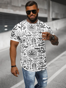 Camiseta de hombre blanco OZONEE O/P1347