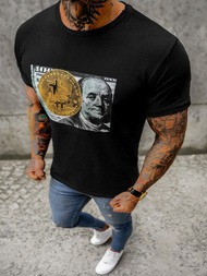 Camiseta de hombre de negro OZONEE O/BL2260