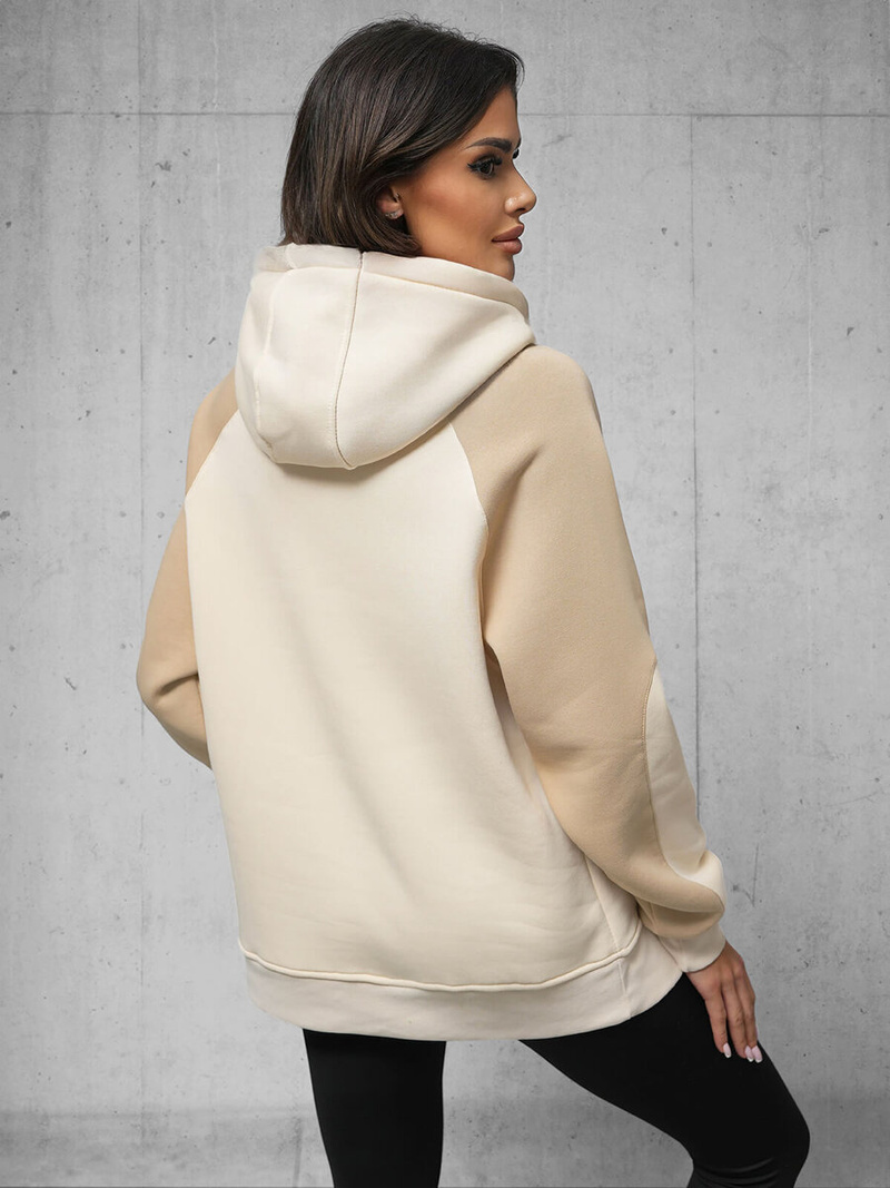 Sudadera de beige OZONEE O/SWE23037Z