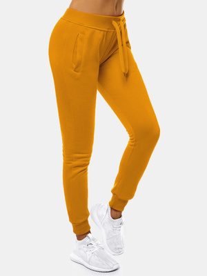 Pantalón de chándal para mujer camel OZONEE JS/CK01