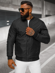 Chaqueta de hombre negra OZONEE JS/AK95Z