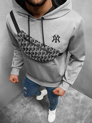 Sudadera de hombre gris OZONEE O/HM736Z