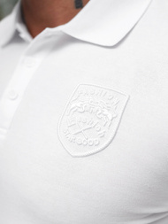 Polo de hombre blanca OZONEE NB/MT3142
