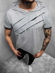 Camiseta de hombre gris OZONEE A/1185Z