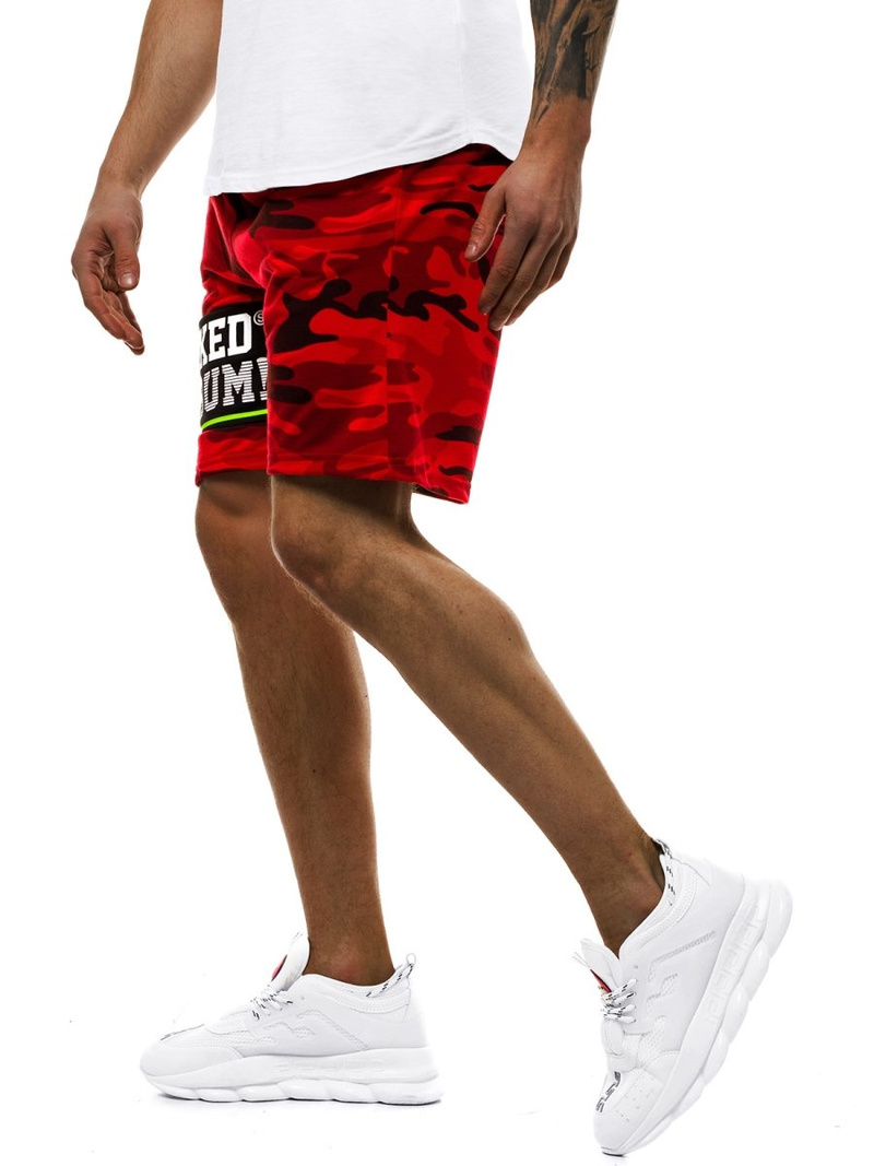 Pantalón corto de hombre rojo JS/KK300161