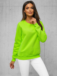 Sudadera de mujer neón verde OZONEE JS/W01Z