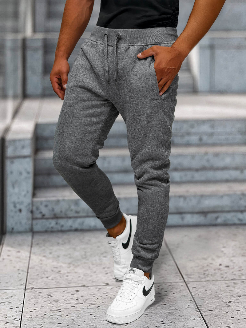 Pantalón de chándal de hombre grafito OZONEE JS/XW01Z