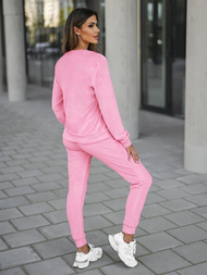 Chándal velour de mujer de rosa en polvo OZONEE O/8C1173/38