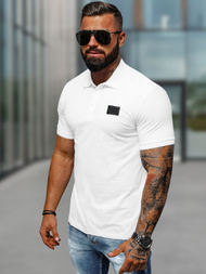 Polo de hombre blanca OZONEE NB/MT3018Z