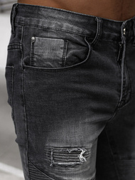 Vaqueros de hombre negras OZONEE NB/MP0142N
