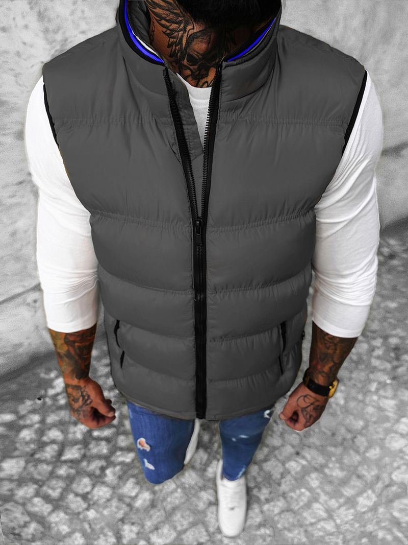 Chaleco de hombre gris OZONEE N/7131