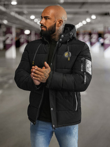 Chaqueta de hombre negra OZONEE JS/57M7503/392