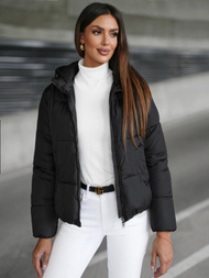 Chaqueta de mujer negra OZONEE JS/16M9187/392Z