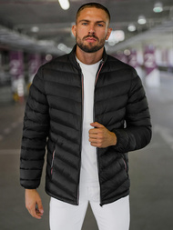 Chaqueta de hombre negra OZONEE JS/SM71Z