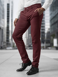 Pantalón chino de hombre burdeos OZONEE V/5100