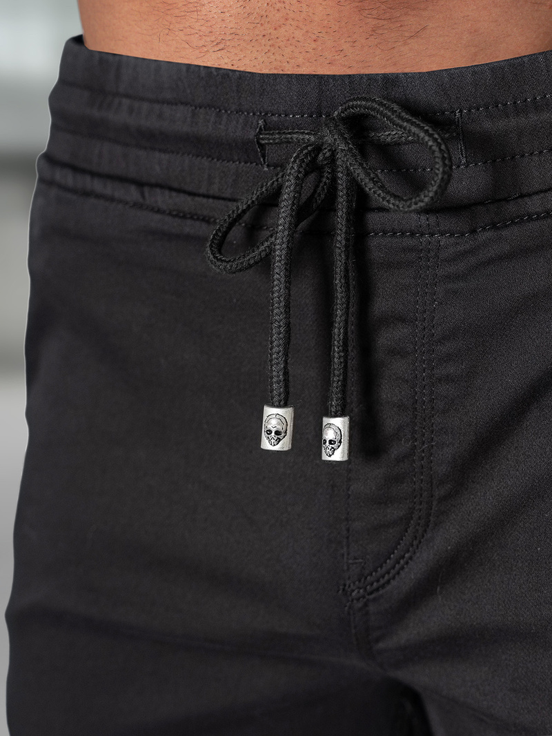 Pantalones cortos chinos de hombre negras OZONEE NB/MP0266NZ