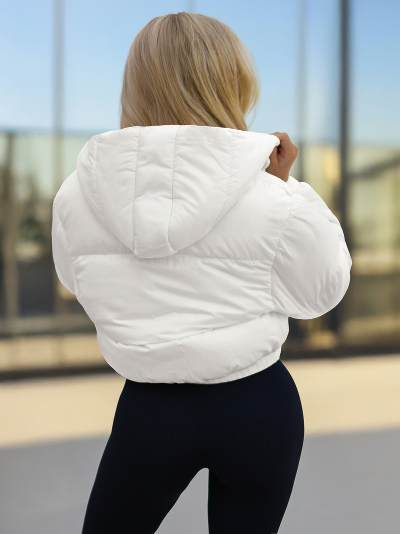 Chaqueta de mujer blanca OZONEE JS/5M3260/281Z