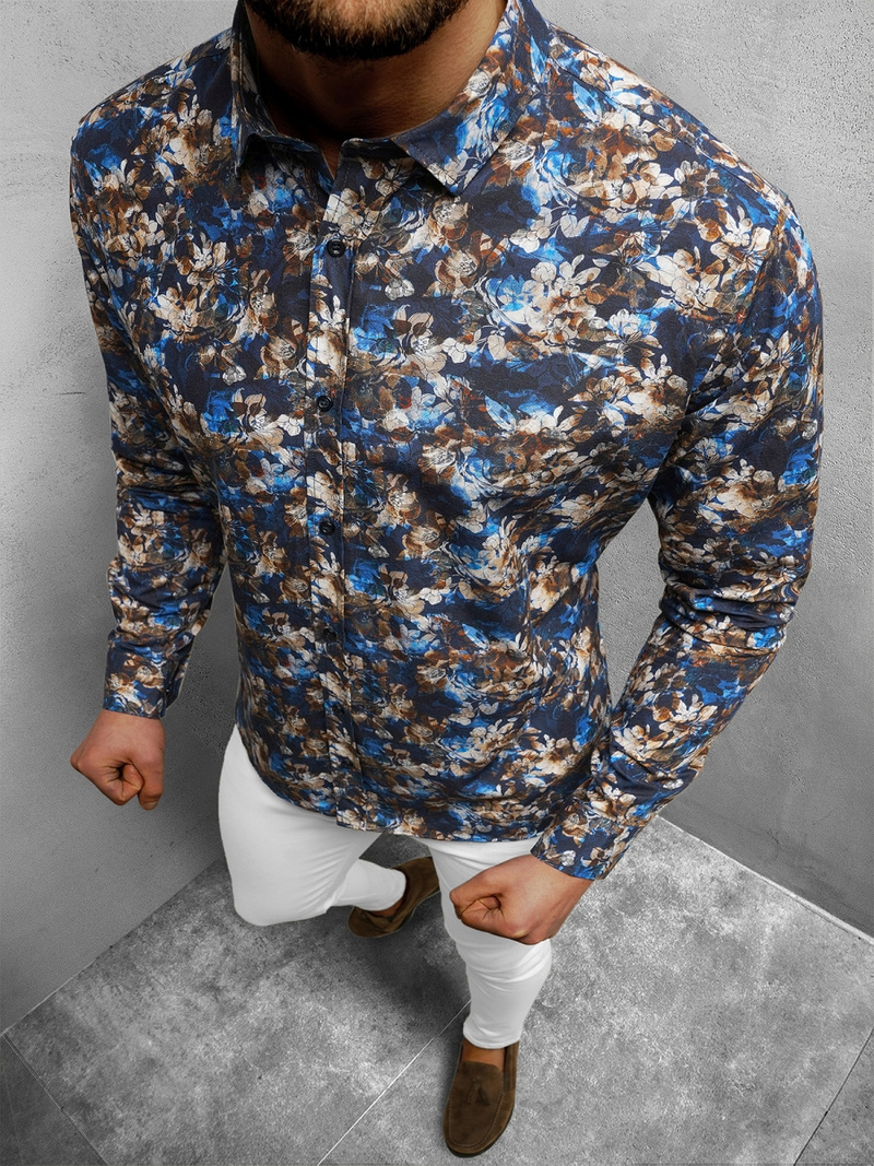 Camisa de hombre de vistoso OZONEE O/2222