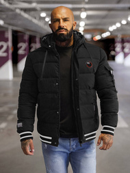 Chaqueta de hombre negra OZONEE JS/57M7501/392